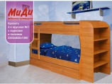 Кровать двухъярусная № 1 Миди с матрасом Классик-2 - Интернет-магазин детских товаров Pelenka66 Екатеринбург