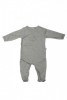 Набор одежды для новорожденного из органического хлопка,5 предметов, цвета серая полоска, серый - Интернет-магазин детских товаров Pelenka66 Екатеринбург