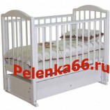 Детская кроватка Можга Регина С-600 (маятник продольный) , белая - Интернет-магазин детских товаров Pelenka66 Екатеринбург